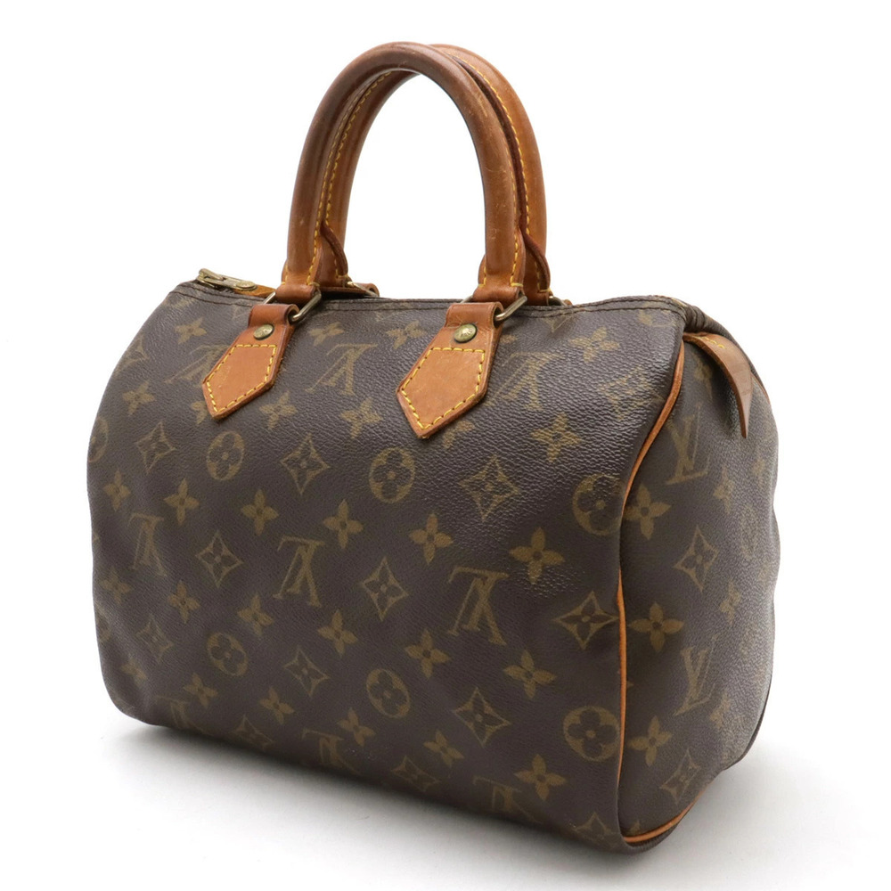 Louis Vuitton Speedy Handbag Monogram Bag Boston Brown